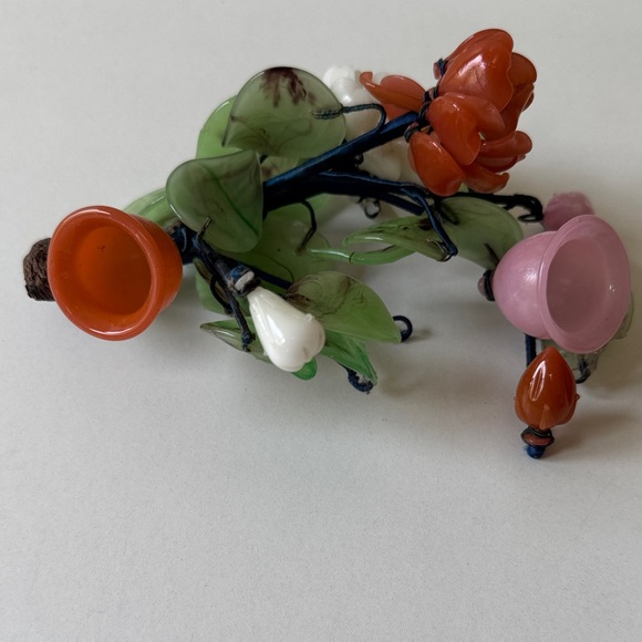 Vintage Bundles Decorative Jade Glass,Asian bowl, Chopstick Holders,Lucky Buddha - Picture 3 of 16